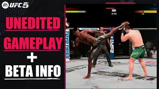 UFC 5 Unedited Gameplay  Closed BETA Date Confirmed [upl. by Ulick793]