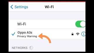 Resolve WiFi Privacy Warning on Windows IOS and Android [upl. by Sug]