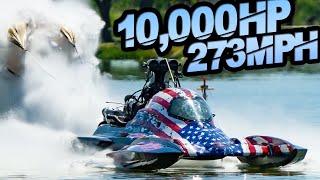 10000HP Drag Boats  273MPH in 3 Seconds Worlds FASTEST Drag Boats [upl. by Aicineohp]