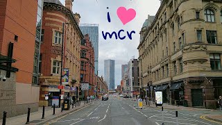 Manchester Deansgate Peter Street  St Peters Square 4K Walk [upl. by Curr756]