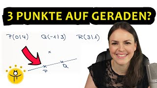 lineare Funktion  Liegt der Punkt auf einer Geraden  Lehrerschmidt [upl. by Gittle]