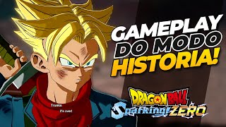 Primeira GAMEPLAY do MODO HISTÓRIA de DRAGON BALL SPARKING ZERO com o TRUNKS [upl. by Alleb]