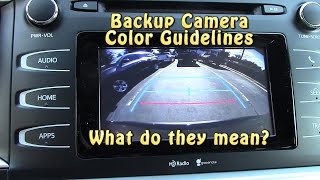 How to Read Backup Camera Color Guidelines [upl. by Lachus]