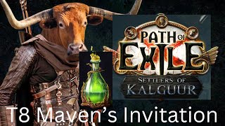 Path of Exile 325 T8 Mavens invitation on my Poisonous Concoction of Bouncing char [upl. by Maffa]