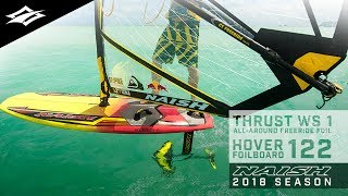 2018 Naish Thrust WS 1 Foil amp Hover 122 Foilboard [upl. by Anwahsad797]