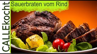 Rheinischen Sauerbraten vom Rind selber machen  Rezept [upl. by Gold]