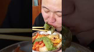 Ah Qiang eats spicy sausage and braised pork really enjoyable｜Mukbang｜Asmr [upl. by Malchus]