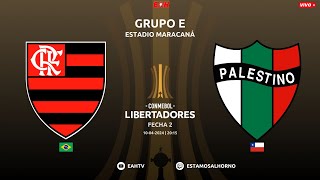 FLAMENGO vs PALESTINO  COPA LIBERTADORES 2024 GRUPO E [upl. by Eam907]