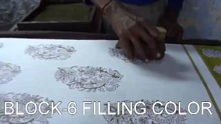 HAND BLOCK PRINTING PROCESS WITH SUBTITLES [upl. by Dotson]