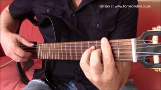 Ombra Mai Fu  Handel guitar solo Largo from Xerxes  link to TAB in description [upl. by Enilorak]