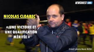 Coupe de France  US Concarneau  Chamois Niortais Interview de Nicolas Cloarec [upl. by Aztinaj]