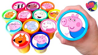 SORPRESAS DIVERTIDAS de PEPPA PIG y PLAY DOH 🌈 🐷 🎉 Videos de Peppa Pig para niños [upl. by Eppesiug671]