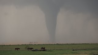 Tornado touches down northeast of Silverton Texas  622024 [upl. by Nodnalb411]