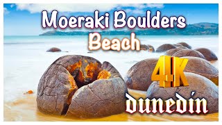 Moeraki Boulders Beach Dunedin New Zealand 2023 [upl. by Airitak]