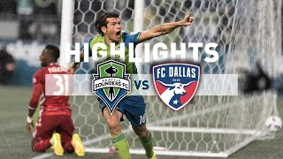 Highlights Seattle Sounders FC vs FC Dallas  2016 MLS Cup Playoffs  October 30 2016 [upl. by Luis199]