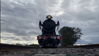 Victorian Goldfield’s Railway’s J549 Runs Over My Camera [upl. by Mihalco690]