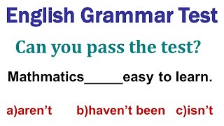 25 English grammar quiz  improve English  English Grammar Questions You Need to master now [upl. by Berardo342]