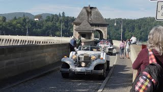 Freunde des Excalibur Fahrt über die Edersee Staumauer [upl. by Yentyrb]