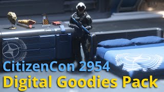 Star Citizen  CitizenCon 2954 Digital Goodies Pack finally here [upl. by Kaasi]