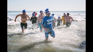 Port Stanley Polar Bear Dip 2018 [upl. by Yecnuahc]