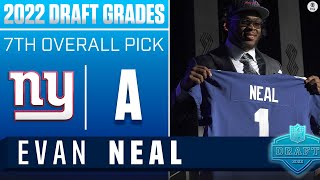 Giants take BEST TACKLE in draft in Evan Neal With No 7 Pick I 2022 NFL Draft Grades [upl. by Kcira155]