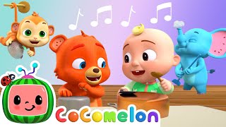 Pots n Pans Band  CoComelon Animal Time  Animal Nursery Rhymes [upl. by Mosa]