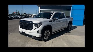 2024 GMC Sierra Denali Ultimate in White Frost Tricoat [upl. by Oiretule]