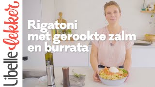 Klaar in 30 minuten rigatoni met gerookte zalm en burrata [upl. by Esinej]