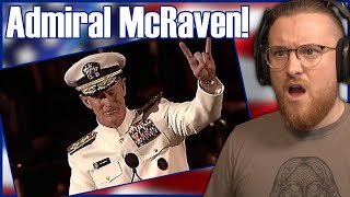 Royal Marine Reacts To Admiral McRaven Leaves the Audience SPEECHLESS [upl. by Martz]