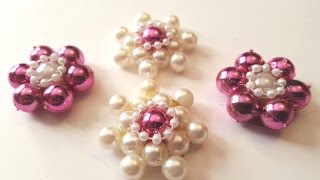 Pearl Flower Embellishments  DIY Spring Crafts [upl. by Ferris143]