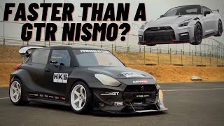 HKS TRB04 Suzuki Swift faster than R35 GTR Nismo [upl. by Eul]