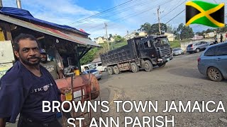 TRAVELLING FROM BAMBOO TO BROWNS TOWN JAMAICA ST ANN PARISH LANDSCAPE [upl. by Arac]