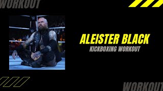 WWE  ALEISTER BLACK KICKBOXING WORKOUT 2021  ProWrestlerWorkouts [upl. by Thalia49]