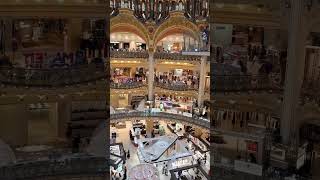 Galeries Lafayette Haussmann Paris France [upl. by Nasus]