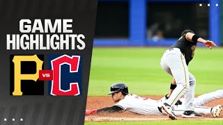 Pirates vs Guardians Game Highlights 83124  MLB Highlights [upl. by Yentruoc]