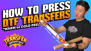 How To Press DTF Direct to Film Transfers on TShirts Step by Step Print Instructions  Warm Peel [upl. by Suhploda]