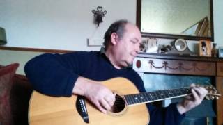 Ke Aloha slack key guitar played on yamaha LL400 [upl. by Ansilma]