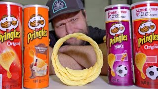 Pringles Ring Challenge World Record Time [upl. by Lenahtan656]