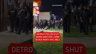 VIDEO Detroit police shut down LARGE BLOCK PARTY [upl. by Atiuqad]