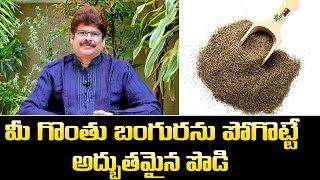 మీ గొంతు బొంగురును పోగొట్టే అద్భుతమైన పొడి  Ayurveda Remedies For Laryngitis  Dr Murali Manohar [upl. by Huai]