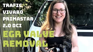 Trafic  Vivaro  Primastar  20 dci EGR Valve Removal [upl. by Chaudoin39]