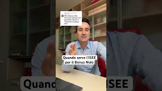 🛑QUANDO SERVE L’ISEE PER IL BONUS NIDO [upl. by Eahs]