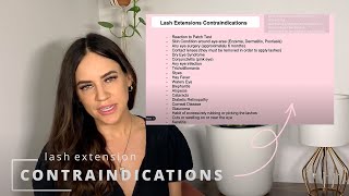 Understanding Lash Extension Contraindications A MustWatch Guide For Lash Techs [upl. by Siclari508]