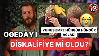 SURVİVOR ALL STAR OGEDAY DİSKALİFİYE Mİ OLDU Özel GÖRÜNTÜLER  YUNUS AĞLIYOR survivorallstar [upl. by Lerred594]