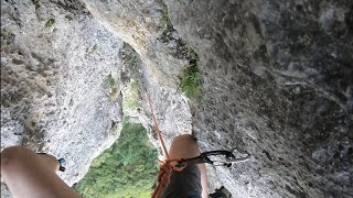 Klettern am Peilstein  BGKamin 5 an der Großen Peilsteinwand [upl. by Aydin]