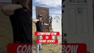 70 lb Compound Bow vs a Solid Wood Door and a Steel Exterior Door [upl. by Kristina]