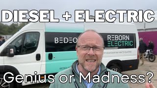 A diesel van turned into electric Is this genius or madness ev innovation [upl. by Ahsinehs]