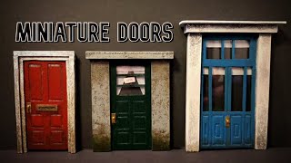 DIY Miniature Doors diy craft mini [upl. by Berga]