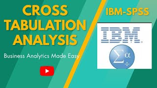 CROSS TABULATION IN SPSS [upl. by Haimaj]