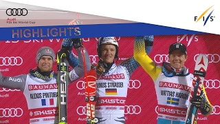 Highlights  Strasser celebrates an incredible maiden victory in Stockholm  FIS Alpine [upl. by Can]